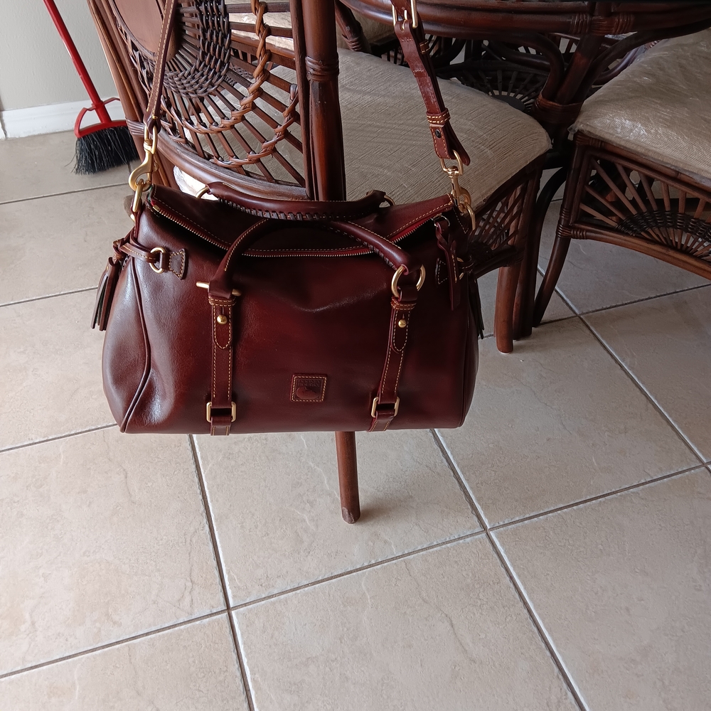 Dooney & Bourke Rich Chocolate Brown Satchel NEW" WOT - Picture 2 of 6